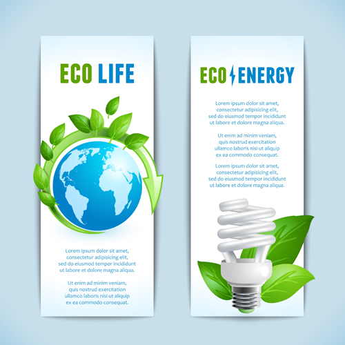 energy saving energy ecology banners banner 