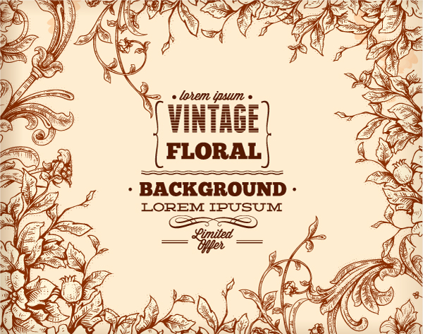 Elegant Vintage background set 02