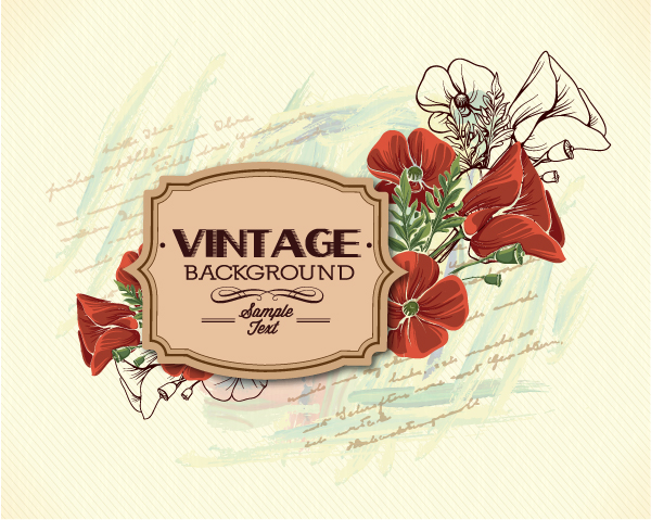 Elegant Vintage background set 05