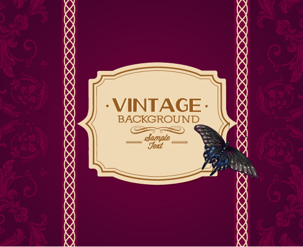 Elegant Vintage background set 08