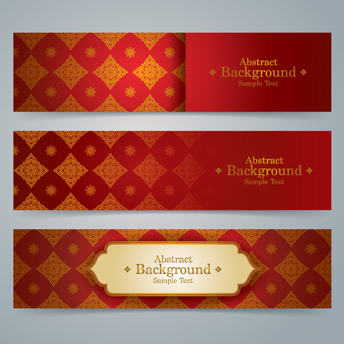 pattern ethnic banners 