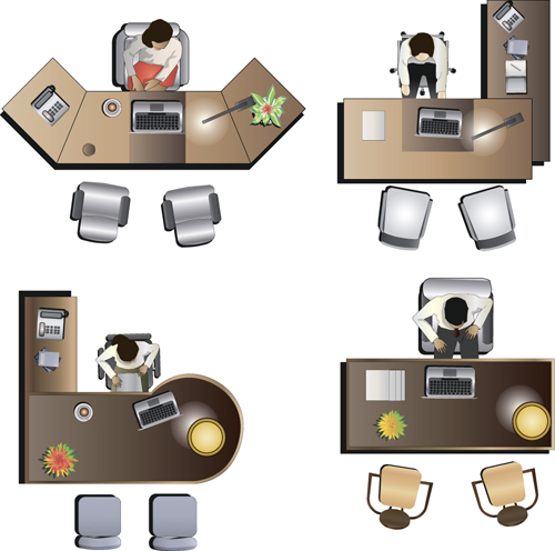 Flat office meeting template vector design 05 Flat office meeting template vector design 05