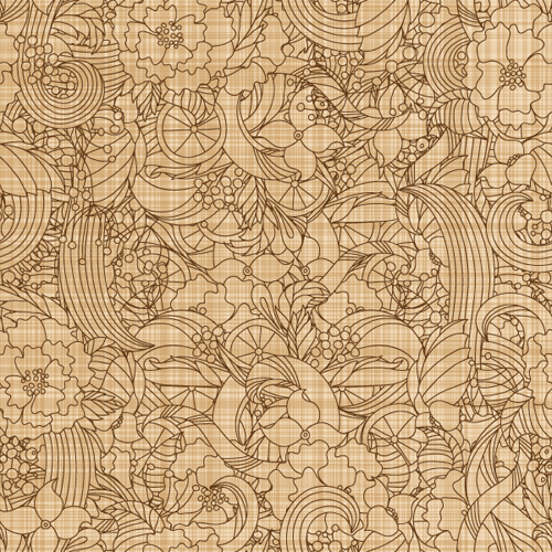 Set of different Flower Pattern elements vector 01