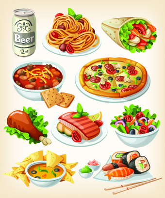 Different Food elements set 02