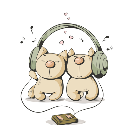 music funny design cats 