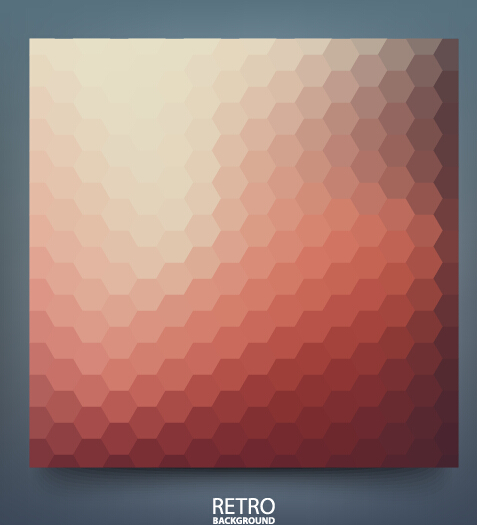 Geometric shapes mosaic background vector set 14