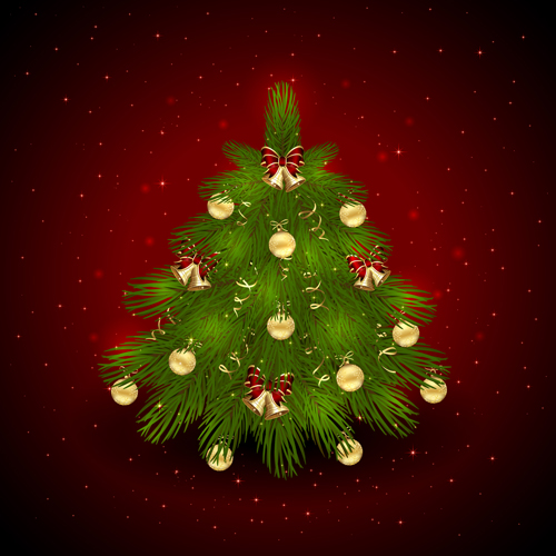 Green style xmas card vector 02