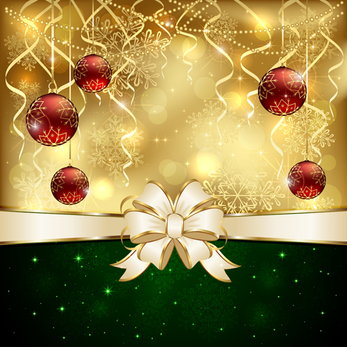 Green style xmas card vector 09