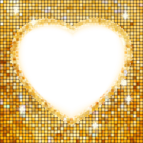 Set of Heart frame vector material 03