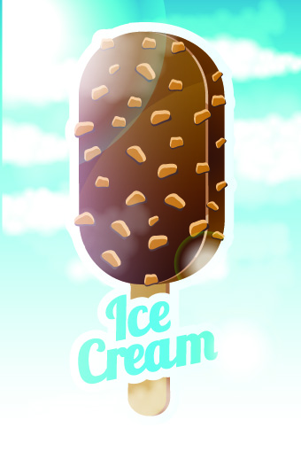 template vector template ice cream cream 
