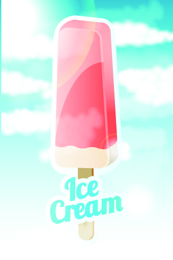 template vector template ice cream cream 