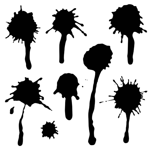 Ink dot splash vector material 01