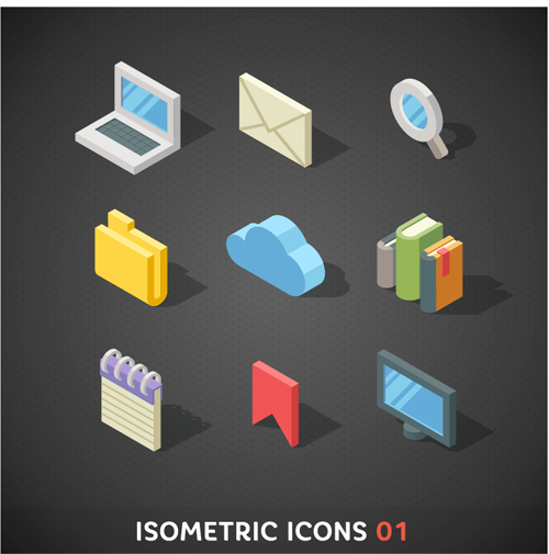isometric icons 