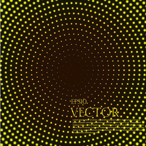 Light dot tech background vector 05