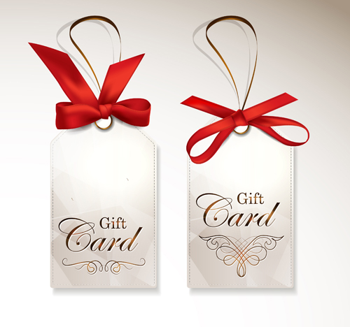 Luxury gift cards vector graphics 02