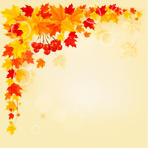 Maple Leaf vector background art 01