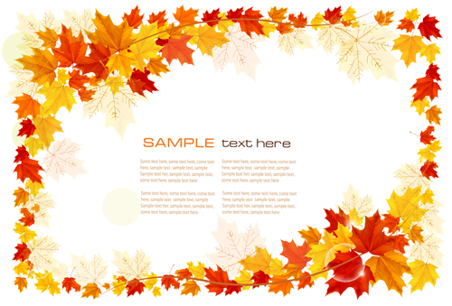Maple Leaf vector background art 03