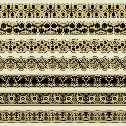 vector material pattern border pattern ornament borders 