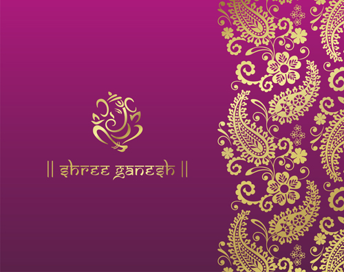 Royal ornaments floral luxury background vector 06