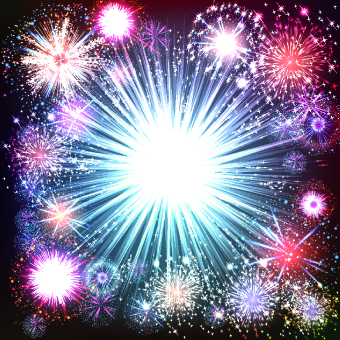 Salute effect design vector 05
