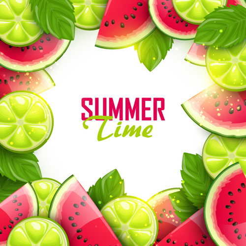 summer fruits background 