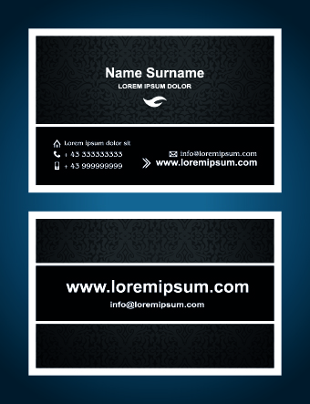 Superior business cards design template vector 04