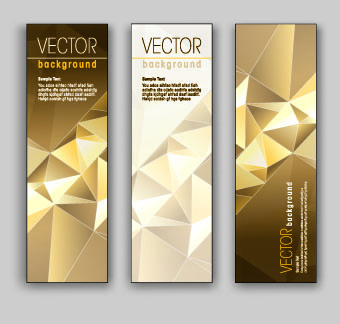 Shiny Vertical banner vector 04