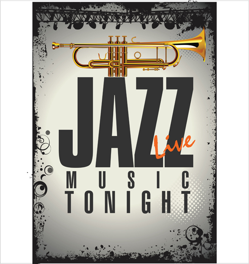 Vintage musical instruments background art 02