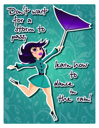Vintage poster Woman vector 05