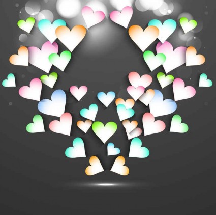 Beautiful valentine cards background vector Beautiful valentine cards background vector