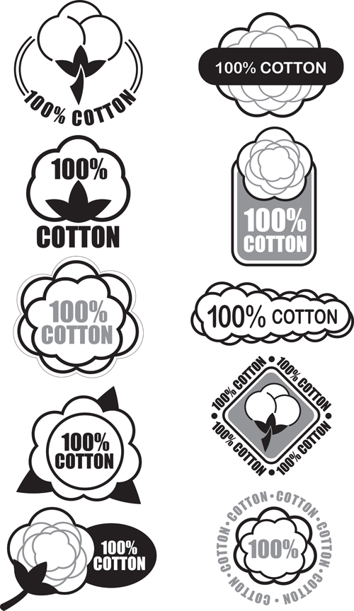 100% cotton premium quality labels vector 03 100% cotton premium quality labels vector 03