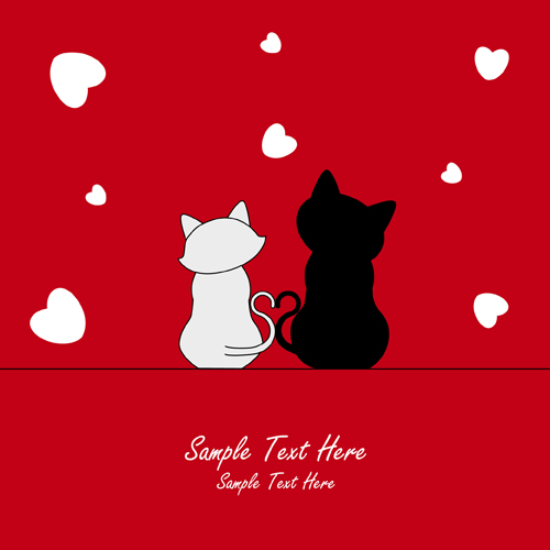 Elements of Romantic Heart vector 05