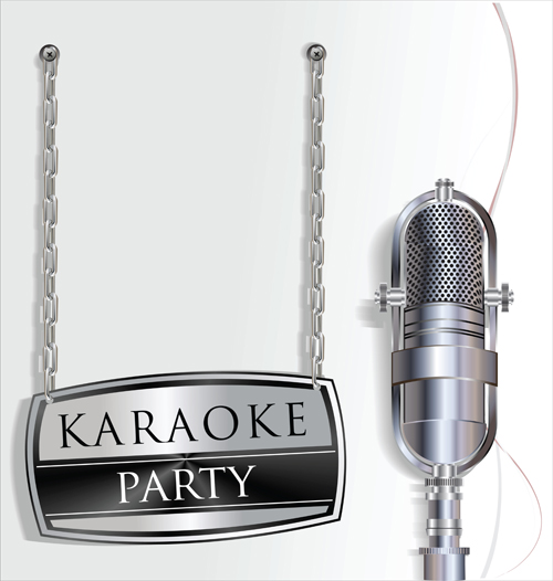 poster phone microphone karaoke 