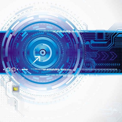 Modern electronic technology background vector material Modern electronic technology background vector material
