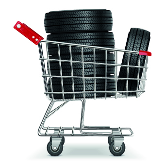 Realistic car tires illustration design vector 02