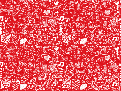 Romantic of Valentines day backgrounds art vector 03