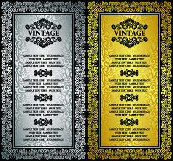Vintage ornament background art 03