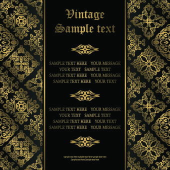 Vintage ornament background art 05
