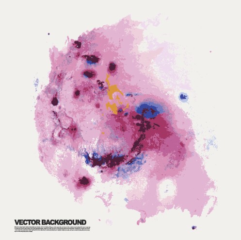 Grunge watercolor abstract background vector 03