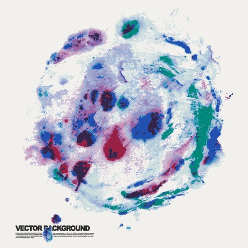 Grunge watercolor abstract background vector 05
