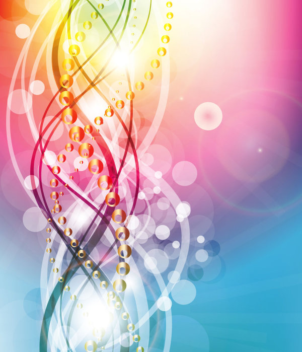 Set of Abstract Colorful vectot background 03