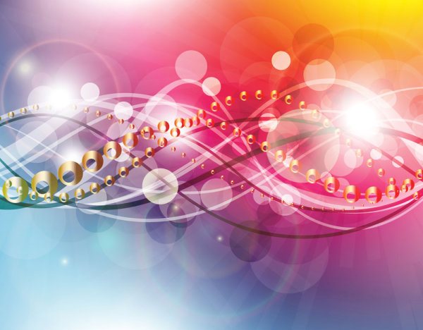 Set of Abstract Colorful vectot background 04
