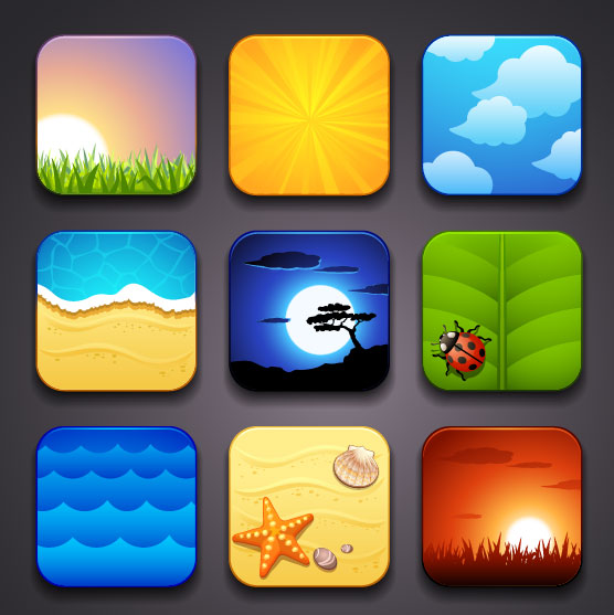 Cartoon Tourism elements icon vector 02