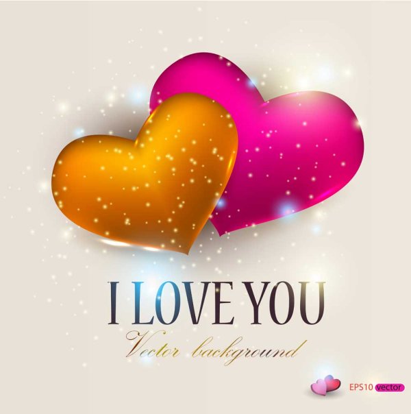 Valentine Day gift cards vector material 02