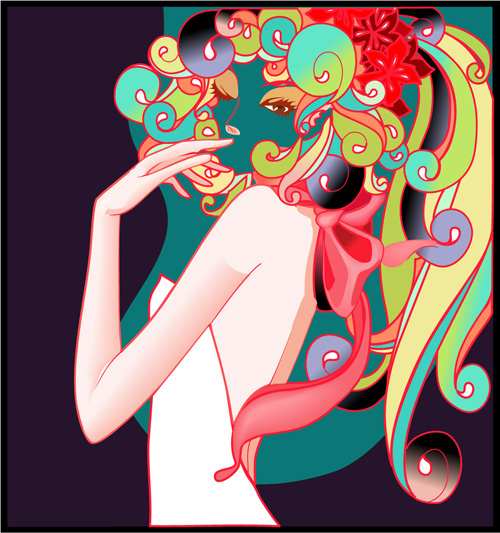 Fashion beauty vector