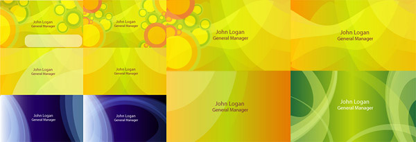 Abstract colored card background vector material