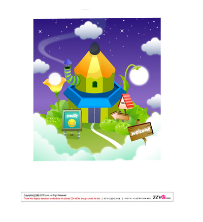 lovely cartoon scene set 19 vector