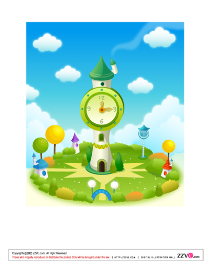 lovely cartoon scene set 20 vector
