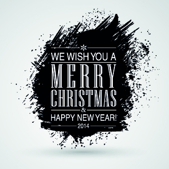 2014 Christmas watercolor background vector 01