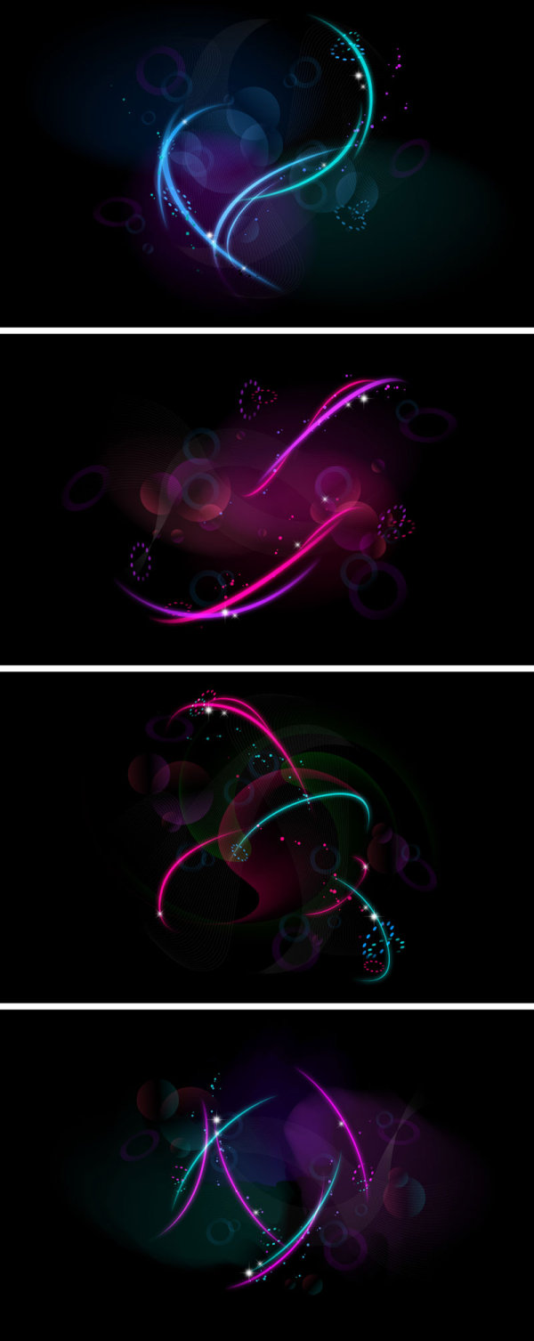 Dynamic light background vector material